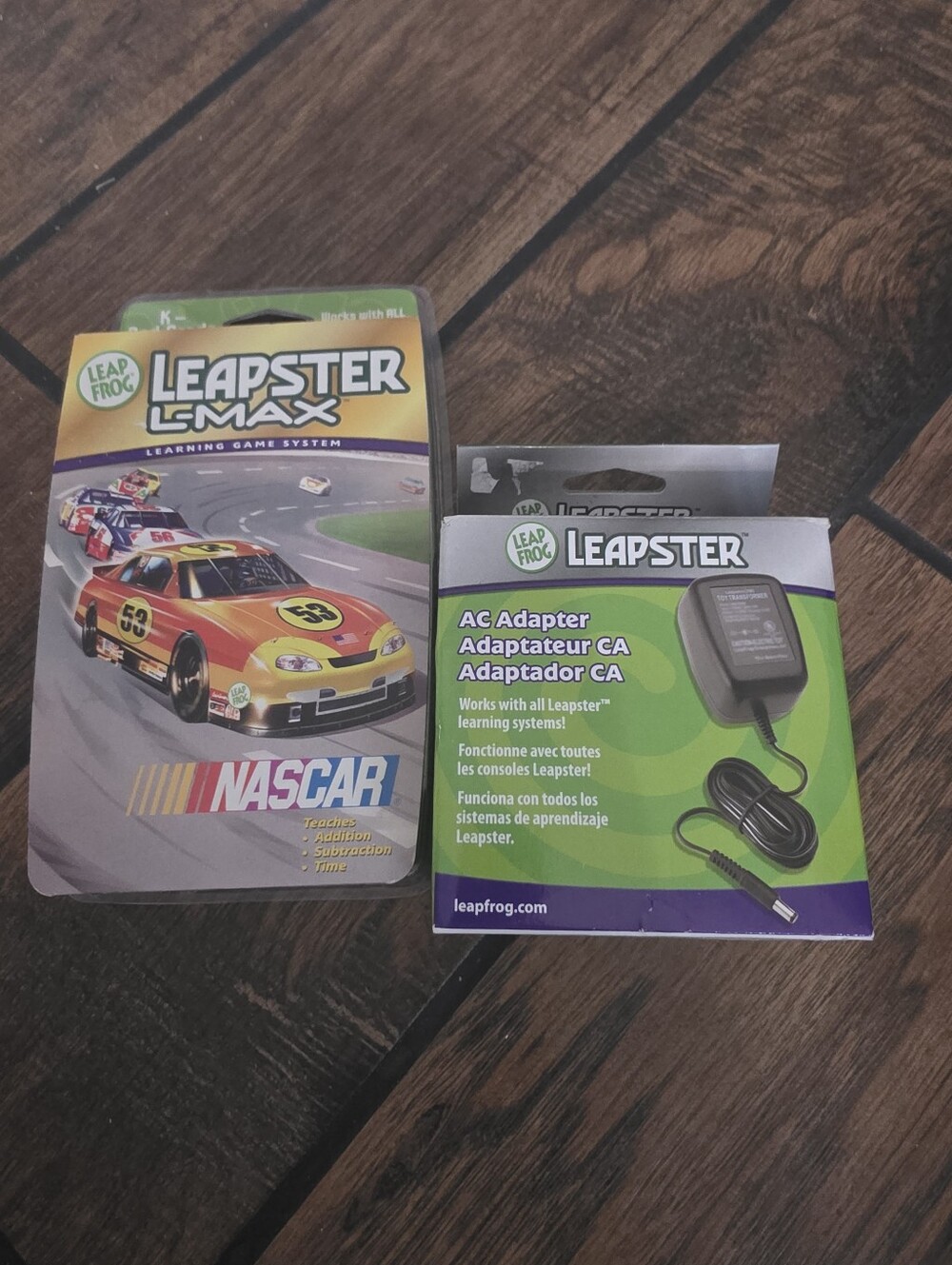 New In Box Leapster Leap Frog NASCAR Game And AC Adapator